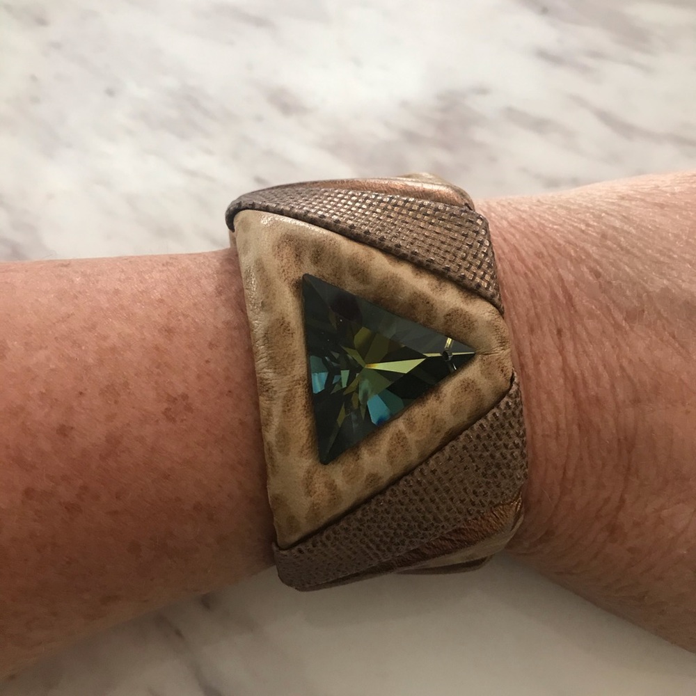 High Fashion Diane Fitzgerald Leather Cuff